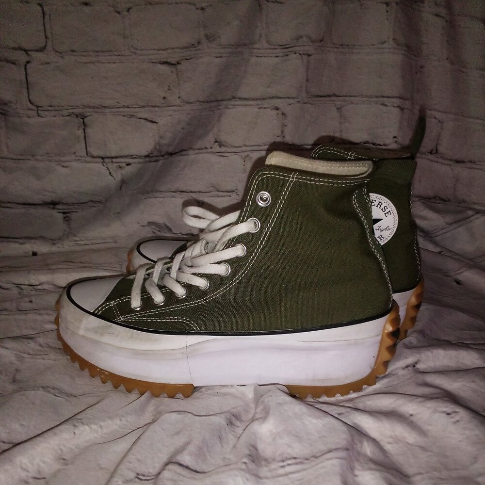 Converse Run Star Hike Platform Shoe Green - Picture 5 of 8